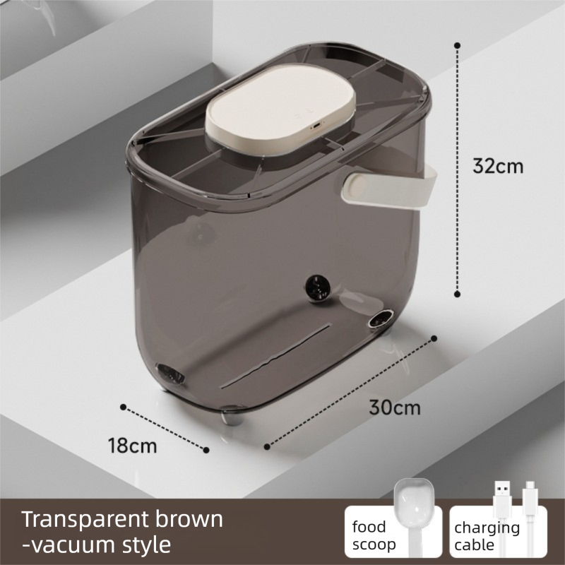 10L Smart Vacuum Pet Food Storage Container - Moisture & Insect Proof, Constant Pressure Paws-Keep-Fresh